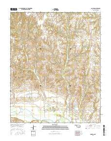 Camargo Oklahoma Current topographic map, 1:24000 scale, 7.5 X 7.5 Minute, Year 2016