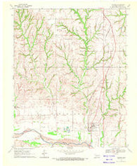 Camargo Oklahoma Historical topographic map, 1:24000 scale, 7.5 X 7.5 Minute, Year 1969