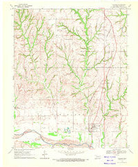 Camargo Oklahoma Historical topographic map, 1:24000 scale, 7.5 X 7.5 Minute, Year 1969