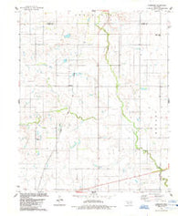 Cambridge Oklahoma Historical topographic map, 1:24000 scale, 7.5 X 7.5 Minute, Year 1984