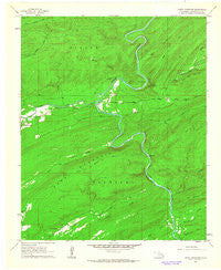 Caney Mountain Oklahoma Historical topographic map, 1:24000 scale, 7.5 X 7.5 Minute, Year 1962
