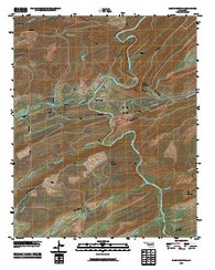 Caney Mountain Oklahoma Historical topographic map, 1:24000 scale, 7.5 X 7.5 Minute, Year 2010