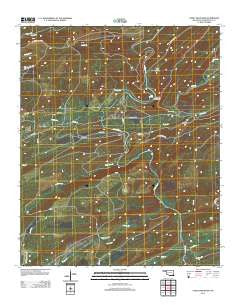 Caney Mountain Oklahoma Historical topographic map, 1:24000 scale, 7.5 X 7.5 Minute, Year 2012