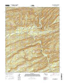 Caney Mountain Oklahoma Current topographic map, 1:24000 scale, 7.5 X 7.5 Minute, Year 2016