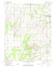Canton SW Oklahoma Historical topographic map, 1:24000 scale, 7.5 X 7.5 Minute, Year 1972