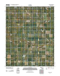 Capron Oklahoma Historical topographic map, 1:24000 scale, 7.5 X 7.5 Minute, Year 2012
