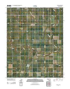 Capron Oklahoma Historical topographic map, 1:24000 scale, 7.5 X 7.5 Minute, Year 2012
