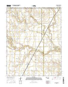 Capron Oklahoma Current topographic map, 1:24000 scale, 7.5 X 7.5 Minute, Year 2016
