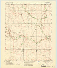 Capron Oklahoma Historical topographic map, 1:24000 scale, 7.5 X 7.5 Minute, Year 1968