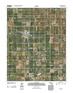 Carmen Oklahoma Historical topographic map, 1:24000 scale, 7.5 X 7.5 Minute, Year 2012