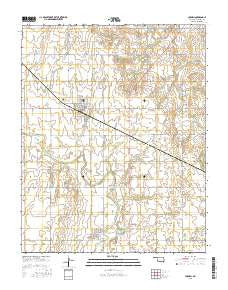 Carmen Oklahoma Current topographic map, 1:24000 scale, 7.5 X 7.5 Minute, Year 2016