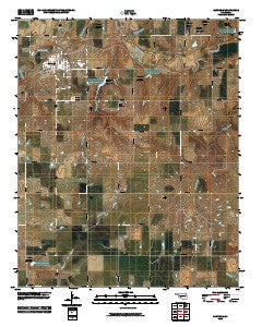Carnegie Oklahoma Historical topographic map, 1:24000 scale, 7.5 X 7.5 Minute, Year 2010