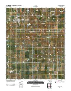Carnegie Oklahoma Historical topographic map, 1:24000 scale, 7.5 X 7.5 Minute, Year 2012