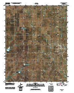 Carney Oklahoma Historical topographic map, 1:24000 scale, 7.5 X 7.5 Minute, Year 2010