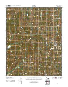 Carney Oklahoma Historical topographic map, 1:24000 scale, 7.5 X 7.5 Minute, Year 2012