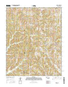 Carney Oklahoma Current topographic map, 1:24000 scale, 7.5 X 7.5 Minute, Year 2016