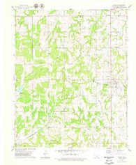 Carney Oklahoma Historical topographic map, 1:24000 scale, 7.5 X 7.5 Minute, Year 1978