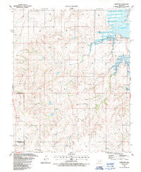Carpenter Oklahoma Historical topographic map, 1:24000 scale, 7.5 X 7.5 Minute, Year 1987