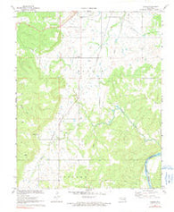 Carson Oklahoma Historical topographic map, 1:24000 scale, 7.5 X 7.5 Minute, Year 1971