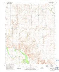 Carter East Oklahoma Historical topographic map, 1:24000 scale, 7.5 X 7.5 Minute, Year 1989