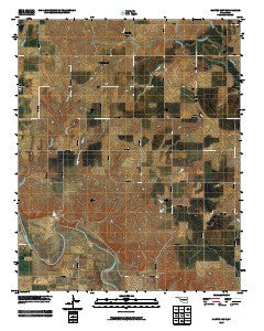 Carter East Oklahoma Historical topographic map, 1:24000 scale, 7.5 X 7.5 Minute, Year 2010