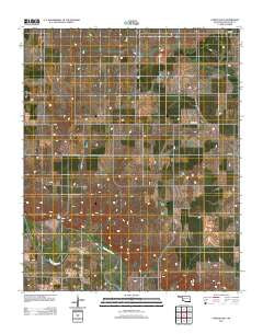Carter East Oklahoma Historical topographic map, 1:24000 scale, 7.5 X 7.5 Minute, Year 2012