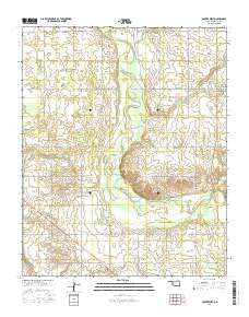Carter West Oklahoma Current topographic map, 1:24000 scale, 7.5 X 7.5 Minute, Year 2016