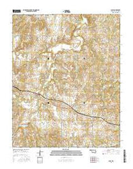 Casey Oklahoma Current topographic map, 1:24000 scale, 7.5 X 7.5 Minute, Year 2016