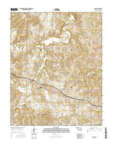 Casey Oklahoma Current topographic map, 1:24000 scale, 7.5 X 7.5 Minute, Year 2016