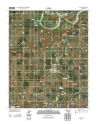 Cashion Oklahoma Historical topographic map, 1:24000 scale, 7.5 X 7.5 Minute, Year 2012