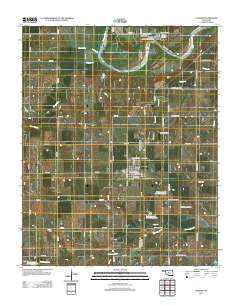 Cashion Oklahoma Historical topographic map, 1:24000 scale, 7.5 X 7.5 Minute, Year 2012