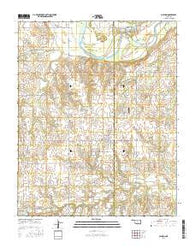 Cashion Oklahoma Current topographic map, 1:24000 scale, 7.5 X 7.5 Minute, Year 2016