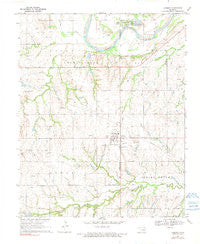 Cashion Oklahoma Historical topographic map, 1:24000 scale, 7.5 X 7.5 Minute, Year 1970
