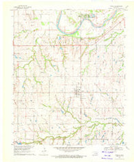 Cashion Oklahoma Historical topographic map, 1:24000 scale, 7.5 X 7.5 Minute, Year 1970