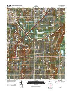Catoosa Oklahoma Historical topographic map, 1:24000 scale, 7.5 X 7.5 Minute, Year 2012