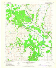 Catoosa SE Oklahoma Historical topographic map, 1:24000 scale, 7.5 X 7.5 Minute, Year 1963
