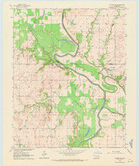 Catoosa SE Oklahoma Historical topographic map, 1:24000 scale, 7.5 X 7.5 Minute, Year 1963