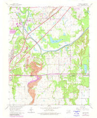 Catoosa Oklahoma Historical topographic map, 1:24000 scale, 7.5 X 7.5 Minute, Year 1963