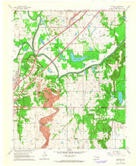 Catoosa Oklahoma Historical topographic map, 1:24000 scale, 7.5 X 7.5 Minute, Year 1963