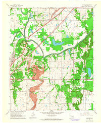 Catoosa Oklahoma Historical topographic map, 1:24000 scale, 7.5 X 7.5 Minute, Year 1963