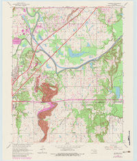 Catoosa Oklahoma Historical topographic map, 1:24000 scale, 7.5 X 7.5 Minute, Year 1963