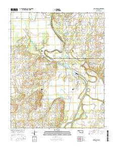 Catoosa SE Oklahoma Current topographic map, 1:24000 scale, 7.5 X 7.5 Minute, Year 2016