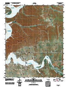 Cayuga Oklahoma Historical topographic map, 1:24000 scale, 7.5 X 7.5 Minute, Year 2010