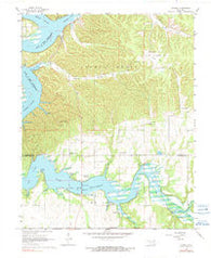 Cayuga Oklahoma Historical topographic map, 1:24000 scale, 7.5 X 7.5 Minute, Year 1964