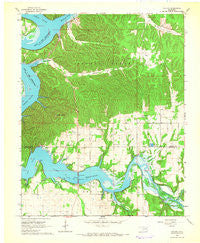 Cayuga Oklahoma Historical topographic map, 1:24000 scale, 7.5 X 7.5 Minute, Year 1964