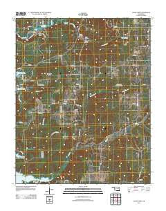 Cedar Crest Oklahoma Historical topographic map, 1:24000 scale, 7.5 X 7.5 Minute, Year 2013