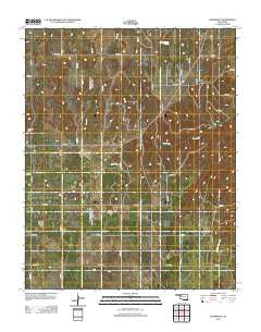 Cedardale Oklahoma Historical topographic map, 1:24000 scale, 7.5 X 7.5 Minute, Year 2012