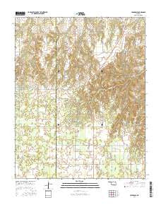 Cedardale Oklahoma Current topographic map, 1:24000 scale, 7.5 X 7.5 Minute, Year 2016