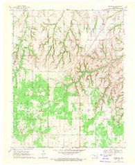 Cedardale Oklahoma Historical topographic map, 1:24000 scale, 7.5 X 7.5 Minute, Year 1969