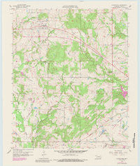 Centrahoma Oklahoma Historical topographic map, 1:24000 scale, 7.5 X 7.5 Minute, Year 1957